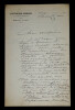 Jules LAFFITTE - Lettre autographe sign&eacute;e, Paris. Papier avec ent&ecirc;te "La R&eacute;publique Fran&ccedil;aise", R&eacute;dacteur en chef.. Jules Laffitte