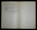 Jules LAFFITTE - Lettre autographe sign&eacute;e, Paris. Papier avec ent&ecirc;te "La R&eacute;publique Fran&ccedil;aise", R&eacute;dacteur en chef.. Jules Laffitte