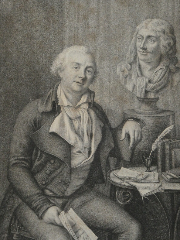 Charles-Marie BOUTON, Peintre, GRAVURE AUTOUR DE MOLI&Egrave;RE. Charles-Marie BOUTON