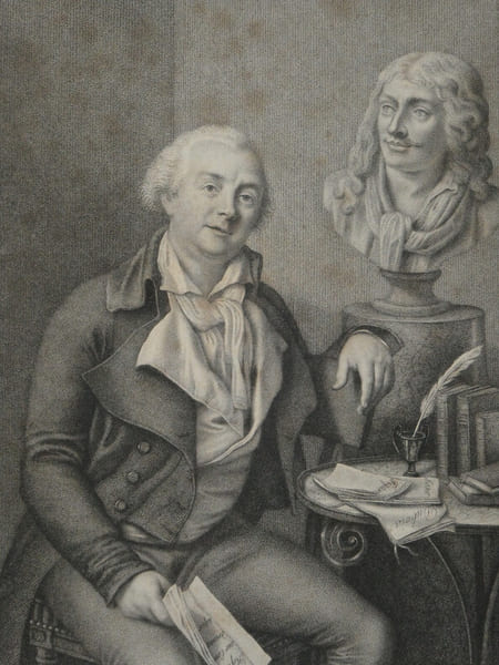 Charles-Marie BOUTON, Peintre, GRAVURE AUTOUR DE MOLI&Egrave;RE. Charles-Marie BOUTON