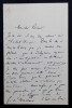 Gaston Albert Gohierre DE LONGCHAMPS - LETTRE AUTOGRAPHE SIGN&Eacute;E A C.A. LAISANT. Gaston Albert Gohierre DE LONGCHAMPS