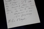Gaston Albert Gohierre DE LONGCHAMPS - LETTRE AUTOGRAPHE SIGN&Eacute;E A C.A. LAISANT. Gaston Albert Gohierre DE LONGCHAMPS