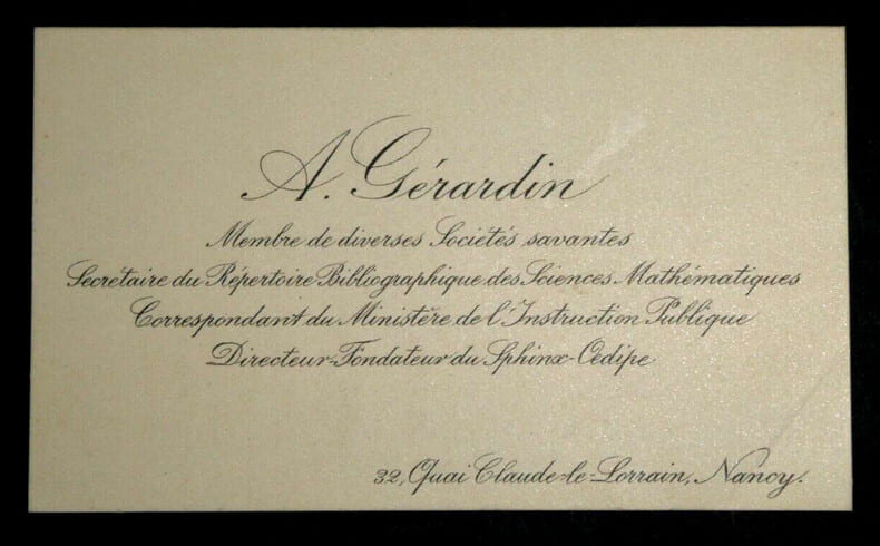 Andr&eacute; G&Eacute;RARDIN, Math&eacute;maticien - CARTE-LETTRE AUTOGRAPHE SIGN&Eacute;E. Andr&eacute; G&Eacute;RARDIN