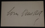AUTOGRAPHE SUR CARTON. Louis Veuillot