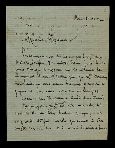 Gilles DE SAINT-GERMAIN, Com&eacute;dien - LETTRE AUTOGRAPHE SIGN&Eacute;E. Gilles DE SAINT-GERMAIN