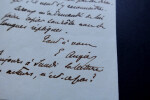 Emile AUGIER - LETTRE AUTOGRAPHE SIGN&Eacute;E. Emile Augier