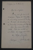 Alfred POIZAT, Homme de lettres - LETTRE AUTOGRAPHE SIGN&Eacute;E, Aubagne, 1921. Alfred POIZAT
