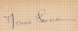 Norma SHEARER - autographe authentique sur papier 14,5 x 6,5 cm. Norma Shearer