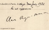 Pouvoir sign&eacute; Claude Roger-Marx – Collection coh&eacute;rente de 50 auteurs & musiciens. Claude Roger-Marx