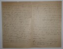 CELEGA Nicolo - LETTRE AUTOGRAPHE SIGNEE, EPREUVES, MUSIQUE, MILAN 1896. Nicolo Celega