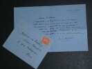 &Eacute;mile HENRIOT, Po&egrave;te - LETTRE AUTOGRAPHE SIGN&Eacute;E A Madame DE HARTING. &Eacute;mile HENRIOT