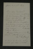 Edmond LE BŒUF - LETTRE AUTOGRAPHE SIGN&Eacute;E - Paris - 1879. Edmond LE BŒUF
