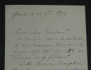 Edmond LE BŒUF - LETTRE AUTOGRAPHE SIGN&Eacute;E - Paris - 1879. Edmond LE BŒUF