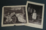 Charles MARCHAL - Deux photographies au format cabinet, Printemps et Le secret. Charles MARCHAL