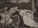 Charles MARCHAL - Deux photographies au format cabinet, Printemps et Le secret. Charles MARCHAL