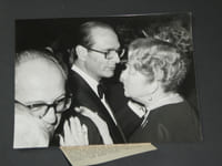 Photographie noir et Blanc d'époque années 70 AFP Jacques CHIRAC Bal d'Avril 78