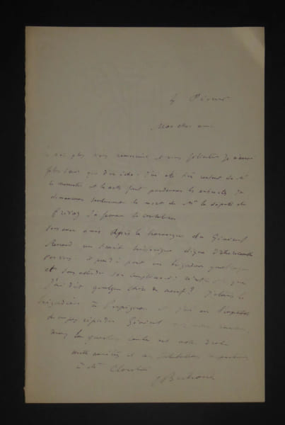 BERTRAND Louis - LETTRE AUTOGRAPHE SIGNEE &Agrave; Jules CLARETIE. Louis Bertrand