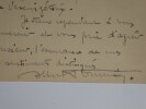 LETTRE AUTOGRAPHE SIGN&Eacute;E, ART MODERNE DE L'ATLANTIQUE. Albert Pommier