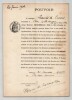 Pouvoir sign&eacute; par Francis de Croisset - Collection coh&eacute;rente 25 auteurs & musiciens. Francis de Croisset
