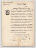 Pouvoir sign&eacute; Georges d'Esparb&egrave;s – Collection coh&eacute;rente de 50 auteurs & musiciens. Georges d'Esparb&egrave;s
