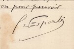 Pouvoir sign&eacute; Georges d'Esparb&egrave;s – Collection coh&eacute;rente de 50 auteurs & musiciens. Georges d'Esparb&egrave;s