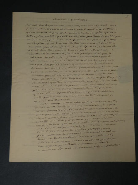 Antoine-Jean BOURLIN dit DUMANIANT - LETTRE AUTOGRAPHE SIGN&Eacute;E, Clermont, 1823. Antoine-Jean Bourlin dit Dumaniant