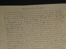 Antoine-Jean BOURLIN dit DUMANIANT - LETTRE AUTOGRAPHE SIGN&Eacute;E, Clermont, 1823. Antoine-Jean Bourlin dit Dumaniant