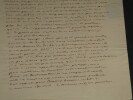 Antoine-Jean BOURLIN dit DUMANIANT - LETTRE AUTOGRAPHE SIGN&Eacute;E, Clermont, 1823. Antoine-Jean Bourlin dit Dumaniant