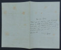 Ernest LEGOUV&Eacute; - LETTRE AUTOGRAPHE SIGN&Eacute;E. Ernest LEGOUV&Eacute;