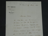 Abbé Aimé LE BLANC - LETTRE AUTOGRAPHE SIGNÉE À Désiré JARDIN - 1850