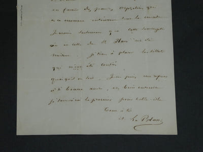 Abbé Aimé LE BLANC - LETTRE AUTOGRAPHE SIGNÉE À Désiré JARDIN - 1850