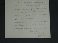 Abbé Aimé LE BLANC - LETTRE AUTOGRAPHE SIGNÉE À Désiré JARDIN - 1850