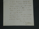 Abb&eacute; Aim&eacute; LE BLANC - LETTRE AUTOGRAPHE SIGN&Eacute;E &Agrave; D&eacute;sir&eacute; JARDIN - 1850. Abb&eacute; Aim&eacute; LE BLANC