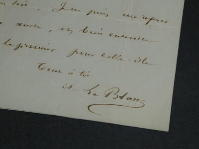 Abbé Aimé LE BLANC - LETTRE AUTOGRAPHE SIGNÉE À Désiré JARDIN - 1850