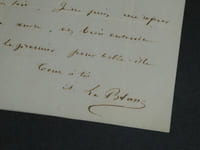 Abbé Aimé LE BLANC - LETTRE AUTOGRAPHE SIGNÉE À Désiré JARDIN - 1850