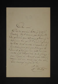 BELOT Adolphe - LETTRE AUTOGRAPHE SIGNEE Monogramme gauffré