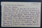 Edmond GUIRAUD, dramaturge - CARTE-LETTRE AUTOGRAPHE SIGN&Eacute;E A RAPHA, 1923. Edmond GUIRAUD