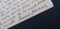Edmond GUIRAUD, dramaturge - CARTE-LETTRE AUTOGRAPHE SIGN&Eacute;E A RAPHA, 1923. Edmond GUIRAUD
