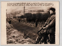 Photographie presse d'époque, Irlande du Nord, 1971 Soldat britannique, Belfast
