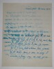 LETTRE AUTOGRAPHE SIGN&Eacute;E, 1923. Emile Baumann