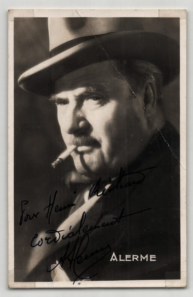 Andr&eacute; ALERME - PHOTOGRAPHIE NOIR et BLANC SIGN&Eacute;E & D&Eacute;DICAC&Eacute;E &agrave; Richard Henri. Andr&eacute; Alerme