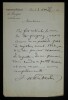 LETTRE AUTOGRAPHE SIGN&Eacute;E, CONSERVATOIRE NATIONAL DE MUSIQUE ET DE D&Eacute;CLAMATION. Jean-Baptiste Weckerlin