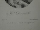 Charles de LASTEYRIE Lithographie Melle DUMOUCHELLE n&deg;30 Journal des spectacles. Charles de Lasteyrie