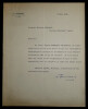 Henri FAUCONNIER - LETTRE AUTOGRAPHE SIGN&Eacute;E adress&eacute; &agrave; Maurice BOISSAIS, 1936. Henri FAUCONNIER