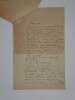 BONFILS Robert - LETTRE AUTOGRAPHE SIGNEE, JUIN 1916. Robert Bonfils