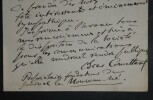 COMETTANT Oscar - Lettre autographe sign&eacute;e, Soci&eacute;t&eacute; Protectrice de l'Enfance, Paris 1882. Oscar Comettant