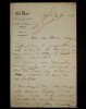 SALVAYRE Gaston - LETTRE AUTOGRAPHE SIGNEE, PARIS, JOURNAL GIL BLAS, PARIS, 1898. Gaston Salvayre
