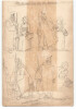 Dessin au crayon, on ne cause pas sous les armes, ann&eacute;es 1910/40. 