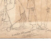 Dessin au crayon, on ne cause pas sous les armes, ann&eacute;es 1910/40. 