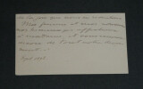 &Eacute;douard C&Eacute;ALIS - CARTE DE VISITE AUTOGRAPHE DE F&Eacute;LICITATIONS - 1898. &Eacute;douard C&Eacute;ALIS